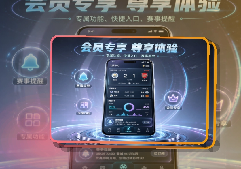 路径式引导 · 官方移动入口 · 热门比赛更快进入界面展示